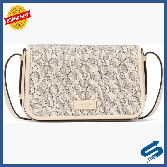 Small Flap Crossbody Bag with Leather Lining and Adjustable Strap